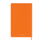Carnet XL souple végan Moleskine Vegea Capri, pages lignées couleur orange deuxième vue arrière