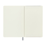 Carnet XL souple végan Moleskine Vegea Capri, pages lignées couleur bleu gris quatrième vue