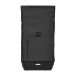 Sac à dos urbain roll-top avec compartiments Moleskine Metro 15'' couleur noir deuxième vue frontale