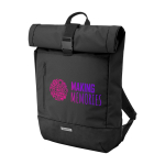 Sac à dos urbain roll-top avec compartiments Moleskine Metro 15'' couleur noir