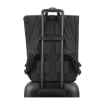 Sac à dos urbain roll-top avec compartiments Moleskine Metro 15'' couleur noir troisième vue