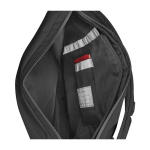 Sac à dos urbain roll-top avec compartiments Moleskine Metro 15'' couleur noir quatrième vue