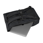 Sac à dos urbain roll-top avec compartiments Moleskine Metro 15'' couleur noir cinquième vue