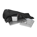 Sac à dos urbain roll-top avec compartiments Moleskine Metro 15'' couleur noir