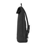 Sac à dos urbain roll-top avec compartiments Moleskine Metro 15'' couleur noir vue latérale