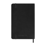 Agenda de poche hebdomadaire et souple avec élastique Moleskine couleur noir deuxième vue arrière