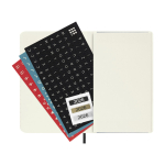 Agenda de poche hebdomadaire et souple avec élastique Moleskine couleur noir deuxième vue