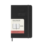 Agenda de poche journalier rigide avec pochette intérieure Moleskine avec zone d'impression