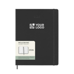 Agenda hebdomadaire grand format et rigide avec élastique Moleskine avec zone d'impression