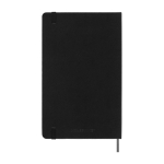 Agenda hebdomadaire sans date Moleskine, à commencer quand vous voulez couleur noir deuxième vue arrière