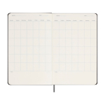 Agenda hebdomadaire sans date Moleskine, à commencer quand vous voulez couleur noir