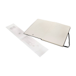 Carnet de dessin A4 Moleskine à couverture rigide, relié en carton couleur noir troisième vue