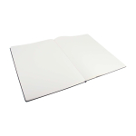 Carnet de dessin A4 Moleskine à couverture rigide, relié en carton couleur noir quatrième vue