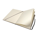 Carnet de dessin A4 Moleskine à couverture rigide, relié en carton couleur noir