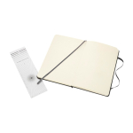 Carnet de croquis taille moyenne avec pochette intérieure Moleskine couleur noir quatrième vue
