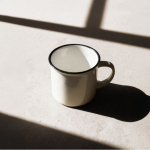 Tasse en céramique style vintage idéale pour la sublimation 250 ml couleur noir deuxième vue