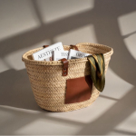 Grand panier en palmier, idéal pour la plage, fabriqué dans l'UE couleur naturel troisième vue