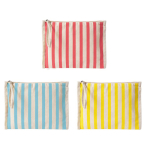 Trousse en coton recyclé avec dragonne type bracelet 180 g/m² couleur corail deuxième vue