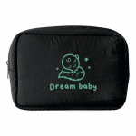 Trousse en nylon et polyester grande capacité 130 g/m² couleur noir deuxième vue