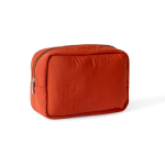 Trousse en nylon et polyester avec fermeture éclair assortie couleur rouge première vue