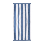 Serviette pour la plage en coton absorbant de 420 g/m² et 80 x 160 cm couleur bleu troisième vue