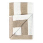 Serviette pour la plage en coton absorbant de 420 g/m² et 80 x 160 cm couleur beige deuxième vue