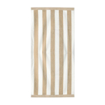 Serviette pour la plage en coton absorbant de 420 g/m² et 80 x 160 cm couleur beige troisième vue