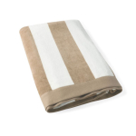 Serviette pour la plage en coton absorbant de 420 g/m² et 80 x 160 cm couleur beige