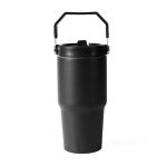 Bouteille isotherme anti-fuite en acier inoxydable recyclé 600 ml couleur noir deuxième vue