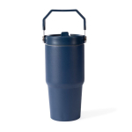 Bouteille isotherme anti-fuite en acier inoxydable recyclé 600 ml couleur bleu marine deuxième vue