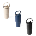 Bouteille isotherme anti-fuite en acier inoxydable recyclé 600 ml couleur bleu marine sixième vue