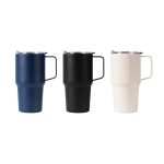Mug isotherme en acier inoxydable anti-fuite avec anse 600 ml68625b429b0dbdfc39964538 couleur beige cinquième vue