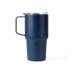 Mug isotherme en acier inoxydable anti-fuite avec anse 600 ml68625b429b0dbdfc39964538 couleur bleu marine deuxième vue
