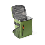 Sac à dos isotherme avec compartiments et similicuir à personnaliser couleur vert cinquième vue