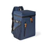 Sac à dos isotherme avec compartiments et similicuir à personnaliser couleur bleu marine première vue