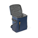 Sac à dos isotherme avec compartiments et similicuir à personnaliser couleur bleu marine cinquième vue