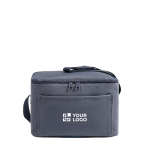 Sac isotherme avec longues anses et fermeture éclair format individuel couleur bleu marine avec zone d'impression