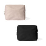 Trousse en nylon et polyester résistant à compartiment unique couleur noir deuxième vue