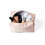 Trousse en nylon et polyester résistant à compartiment unique couleur beige deuxième vue
