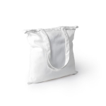 Sac en polyester à anses longues et résistance de 10 kg 300 g/m² couleur blanc première vue