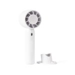 Ventilateur portable avec support pour bureau et téléphone couleur blanc deuxième vue