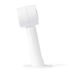 Ventilateur portable avec support pour bureau et téléphone couleur blanc quatrième vue