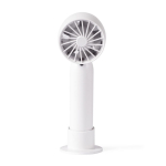 Ventilateur portable avec support pour bureau et téléphone couleur blanc cinquième vue
