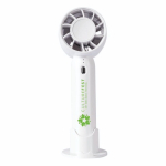 Ventilateur portable avec support pour bureau et téléphone couleur blanc sixième vue