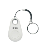 Localisateur anti-perte compact, idéal pour vos clés et vos valises couleur blanc avec zone d'impression
