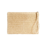 Trousse en papier et polyester avec étiquette pour marquage couleur naturel première vue