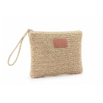 Trousse en papier et polyester avec étiquette pour marquage couleur naturel deuxième vue