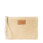 Trousse en papier et polyester avec étiquette pour marquage couleur naturel avec zone d'impression