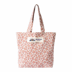 Sac en coton recyclé avec motif animalier 200 g/m² couleur rose cinquième vue