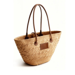 Sac moyen en papier à longues anses à personnaliser couleur marron première vue